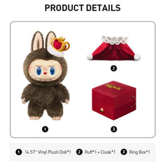 THE MONSTERS labubu Let's Checkmate Series-Vinyl Plush Doll(The king)