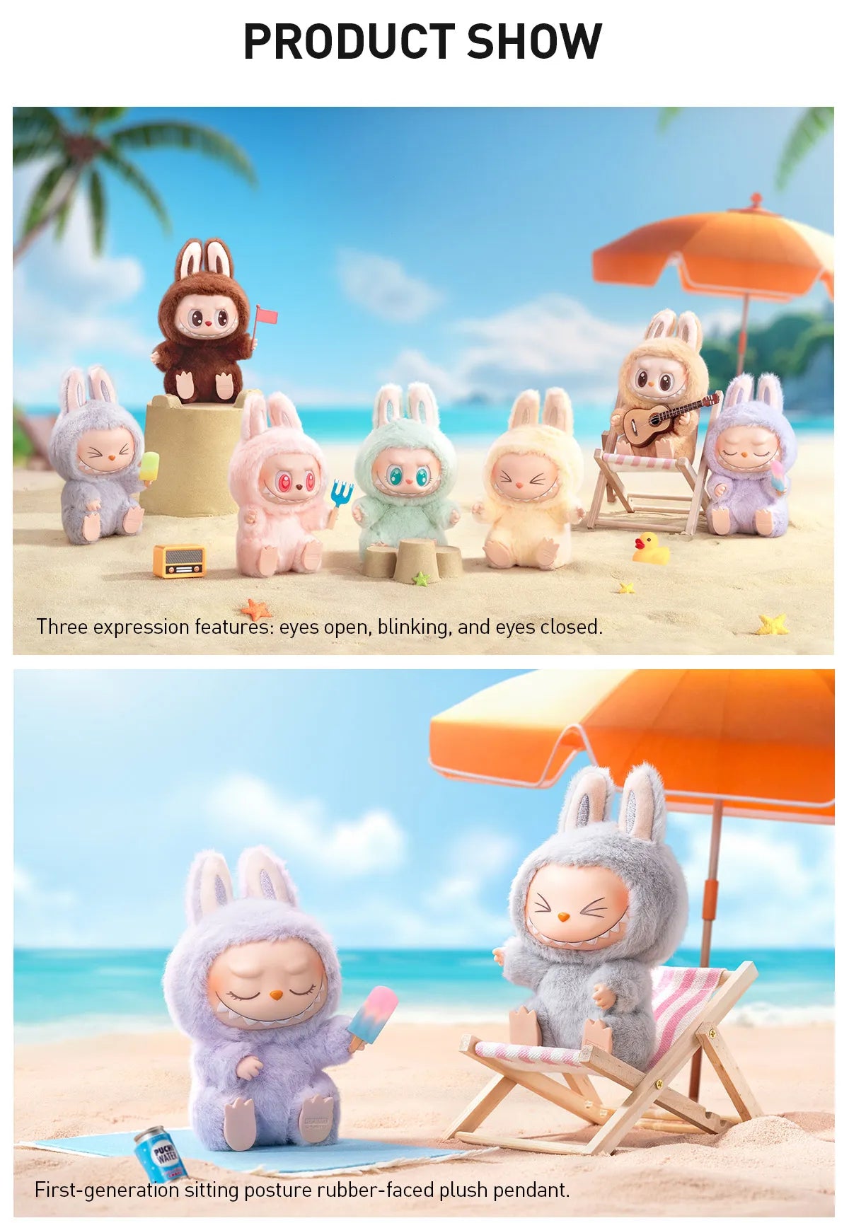 THE MONSTERS Labubu - Version 2 Have a Seat Vinyl Plush Blind Box