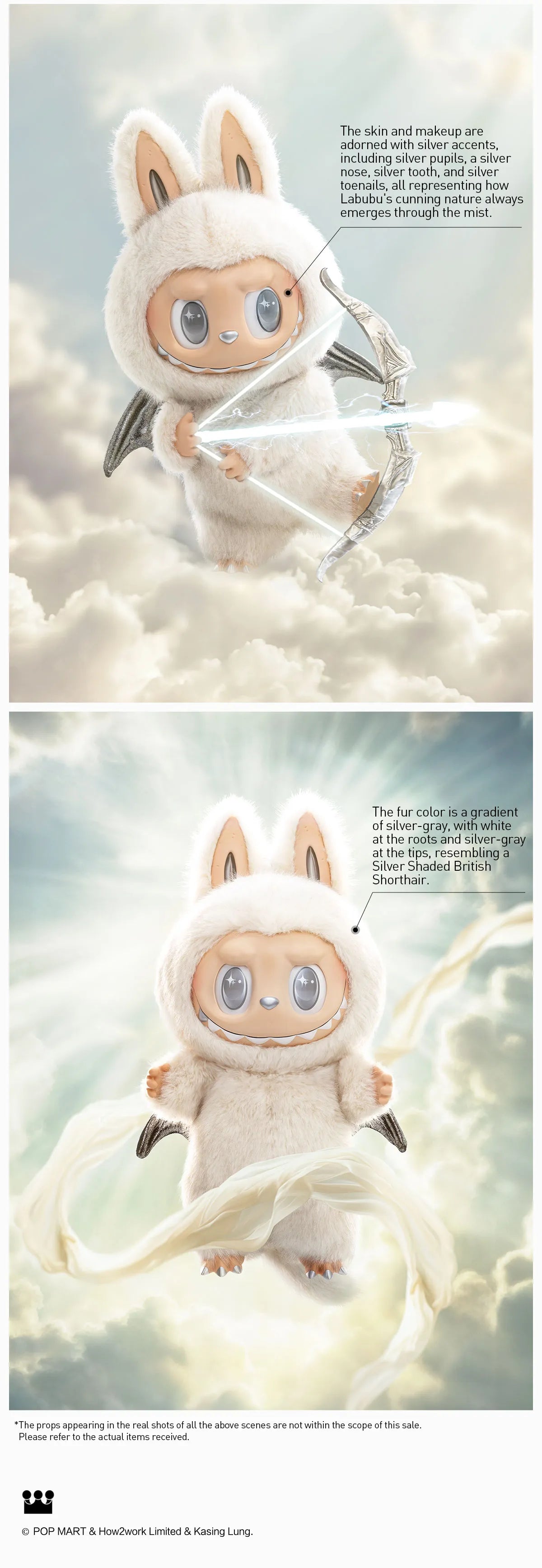 THE MONSTERS Zimomo- ANGEL IN CLOUDS Vinyl Face Doll