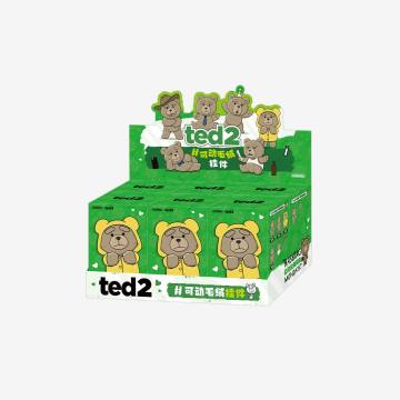 Ted2 Teddy Bear Action Plush Keychain Pendant