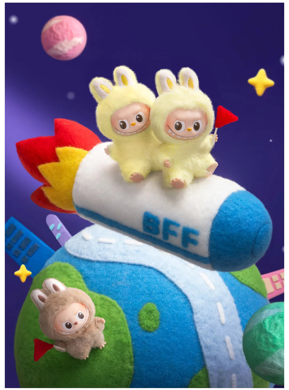THE MONSTERS Labubu Version 4 Pin for Love Series-Vinyl Plush Pendant Blind Box (A-M)&(N-Z)