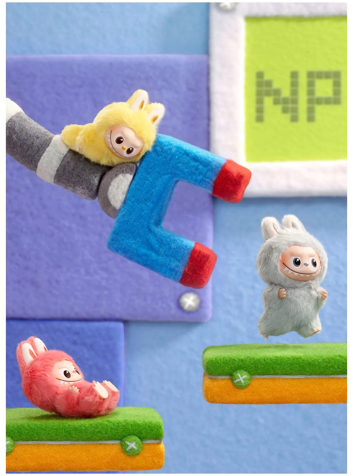 THE MONSTERS Labubu Version 4 Pin for Love Series-Vinyl Plush Pendant Blind Box (A-M)&(N-Z)